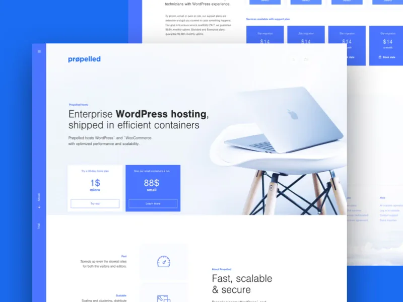 Propelled — projekt strony internetowej marki Propelled, realizacja WordPress od JCD.pl