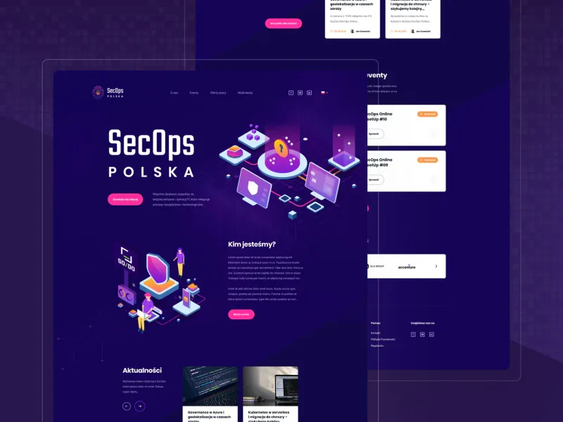 SecOps — projekt UI/UX serwisu z zakresu IT security od JCD.pl