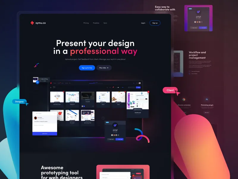 Symu — platforma internetowa dla grafików, realizacja WordPress od JCD.pl