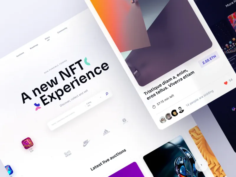 NFT Market — witryna o tokenizacji NFT, realizacja WordPress od JCD.pl