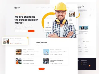 EWL — platforma agencji zatrudnienia, portfolio JCD.pl