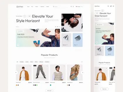 Qlouthes Ecommerce — sklep internetowy z odzieżą, portfolio JCD.pl