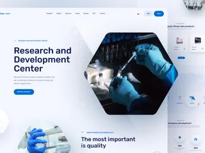 Olimp Labs — witryna dla branży farmaceutycznej, portfolio JCD.pl