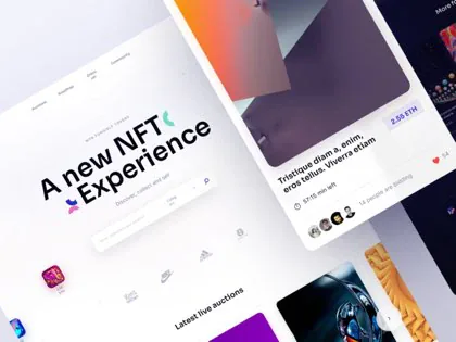 NFT Market — witryna o tokenizacji NFT, portfolio JCD.pl