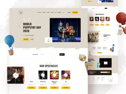 Teatr Baj — strona teatru dziecięcego, portfolio JCD.pl